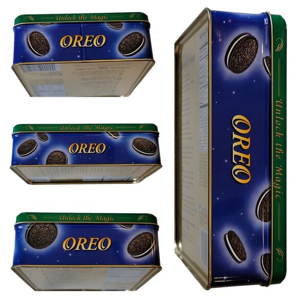 Vintage "Unlock the Magic with OREO 1995" Tin with Lid. Great Condition. No Rust - Picture 2 of 4